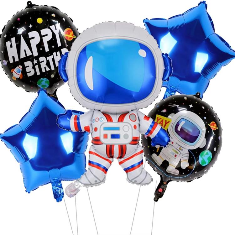 Kits de ballons en aluminium spatial de 18 pouces, 7 pièces