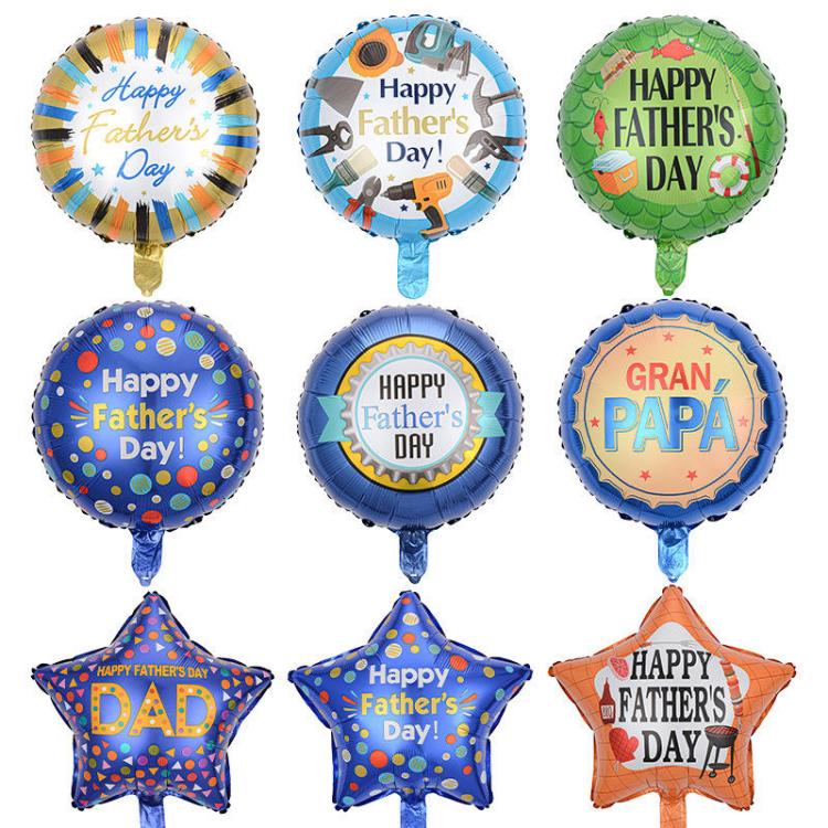 Ballons en aluminium de fête des pères de 18 pouces