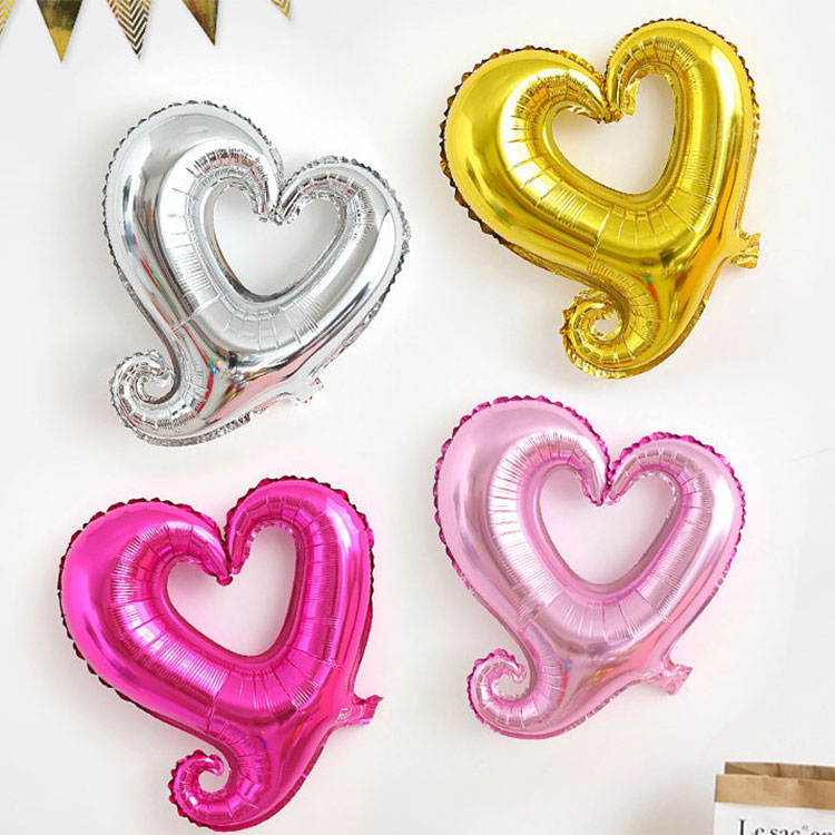 Ballon en forme de coeur à crochet de 18 pouces