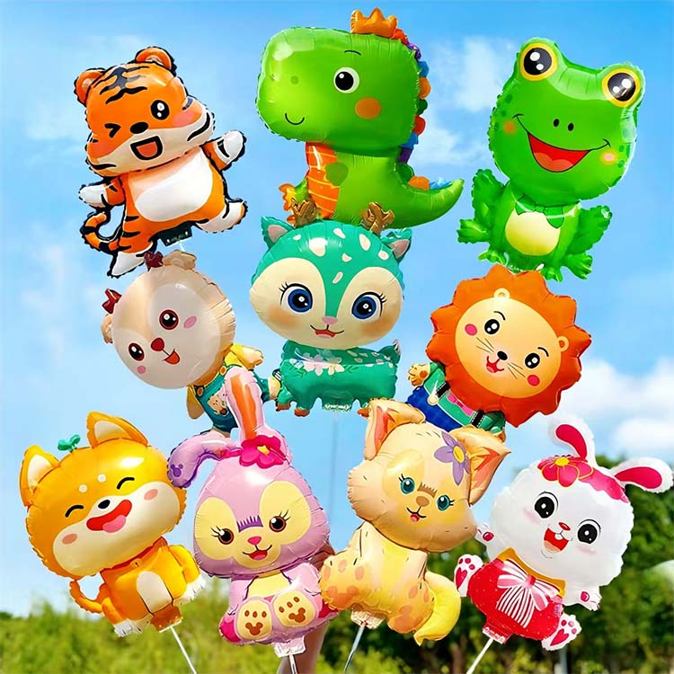 Ballons de clip en feuille animale