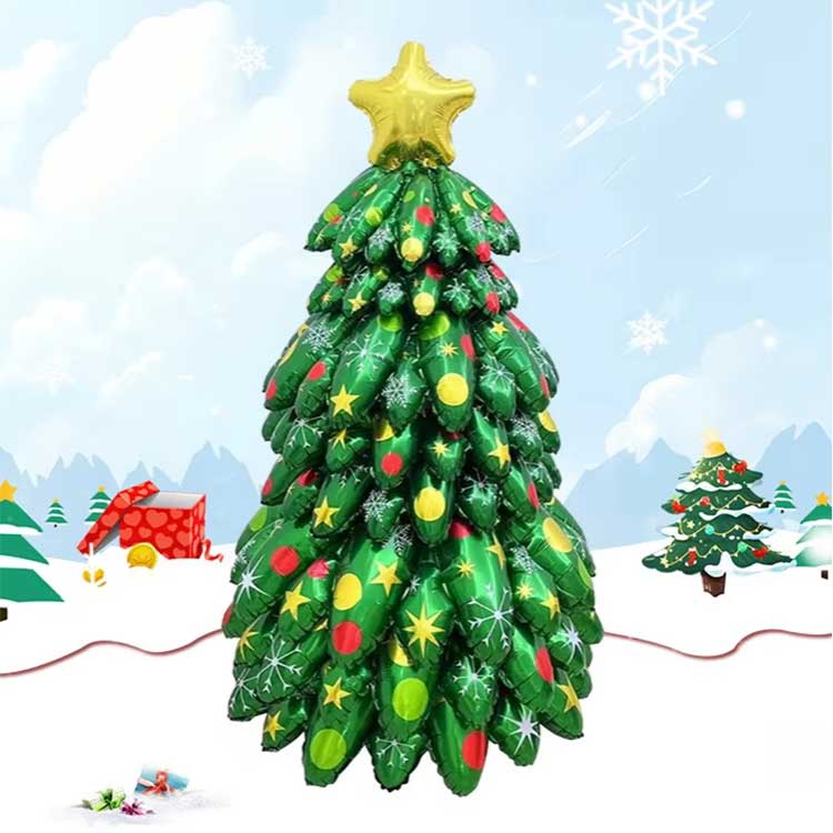 Ballon en aluminium debout pour arbre de Noël
