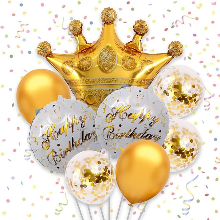Ballon en aluminium couronne