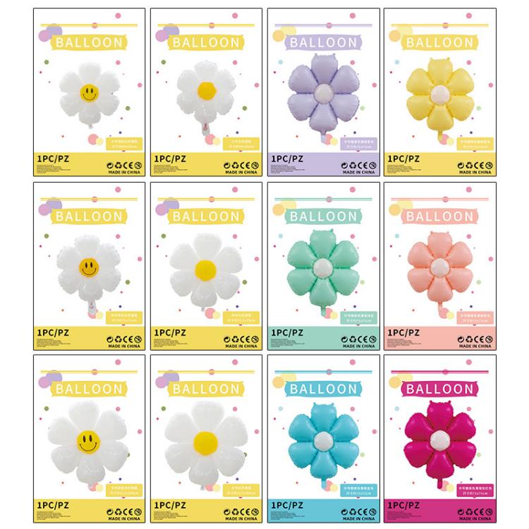 Ballons en aluminium marguerite