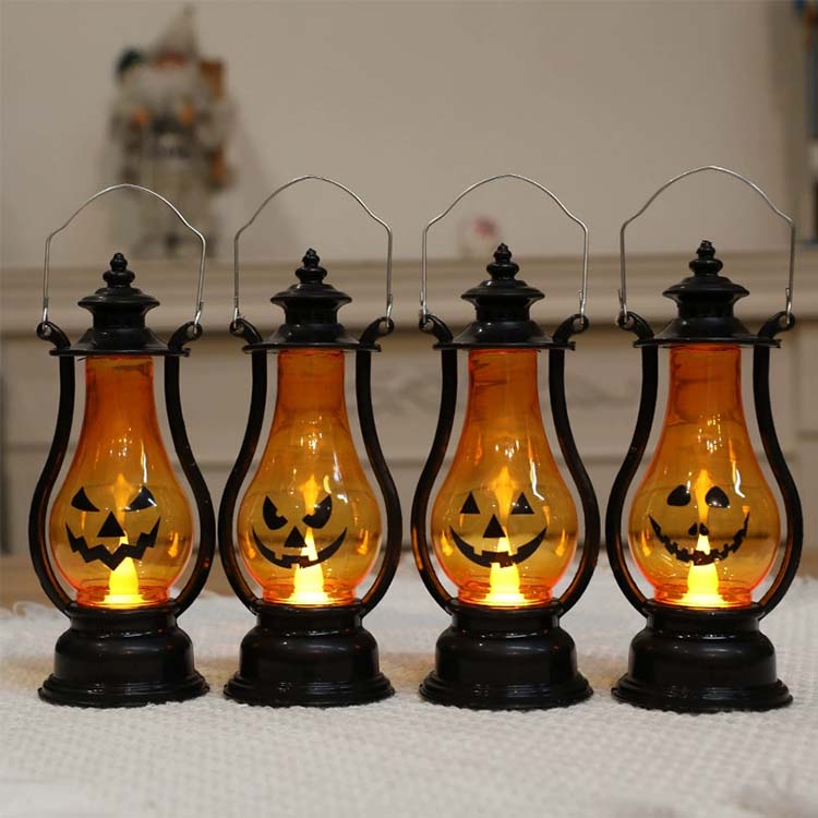 Lampadaire à éolien de bougie d'Halloween