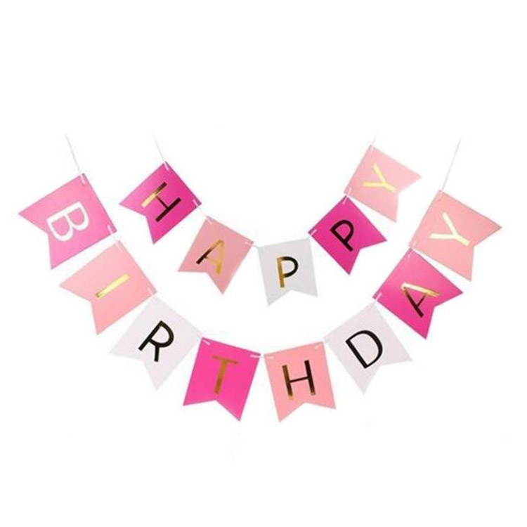Joyeux anniversaire drapeau de traction