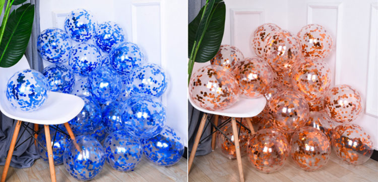 12 inch sequins latex balloons