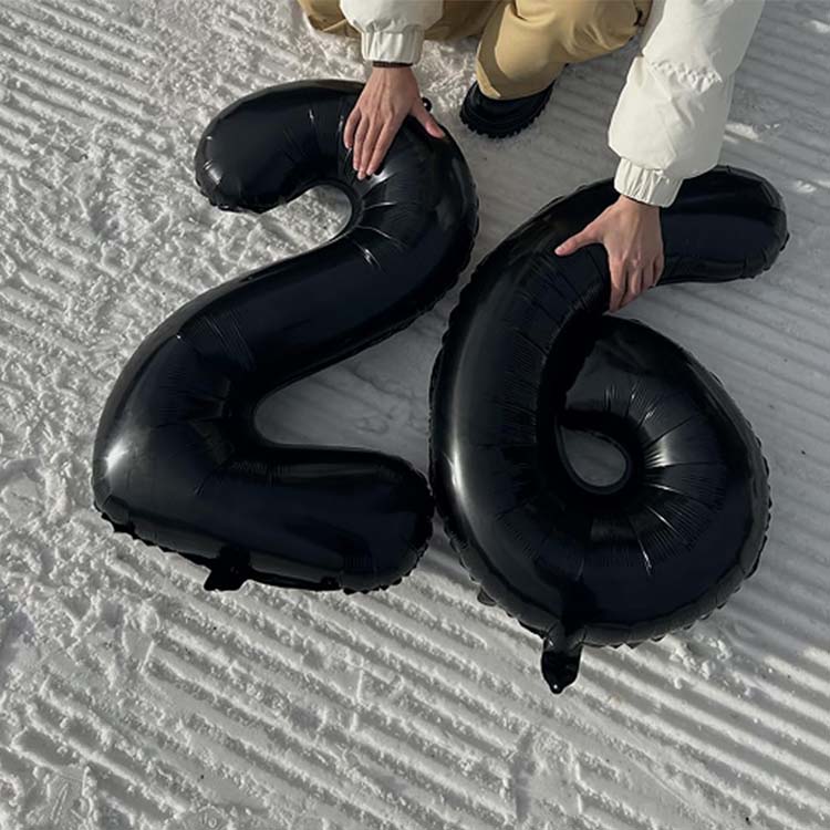 Numéro Ballons en feuille