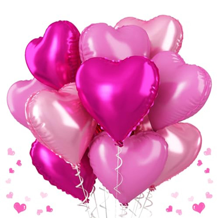 Ballons Coeur Rose