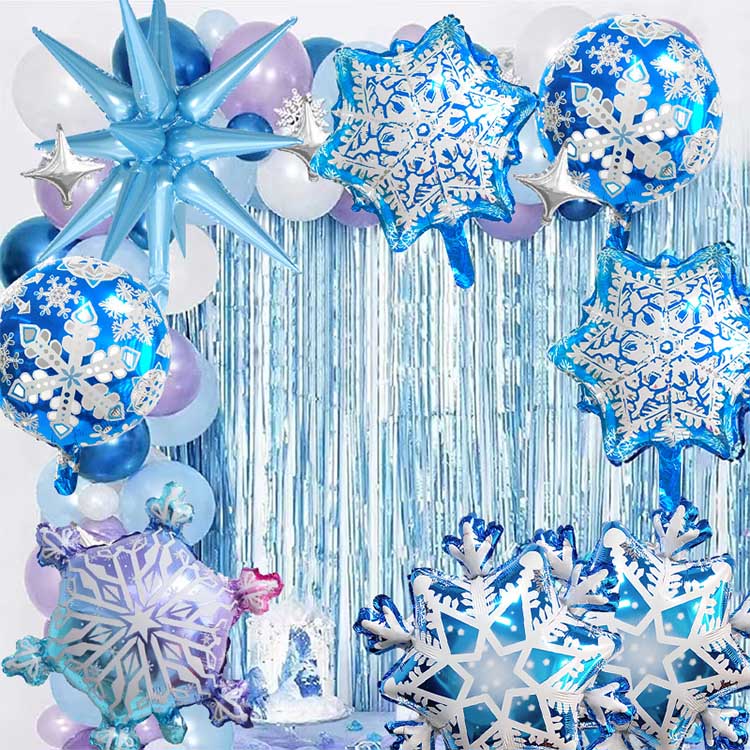 Ballon en feuille de flocon de neige