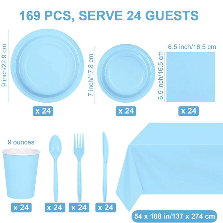 Ensembles d'assiettes de couleur unie