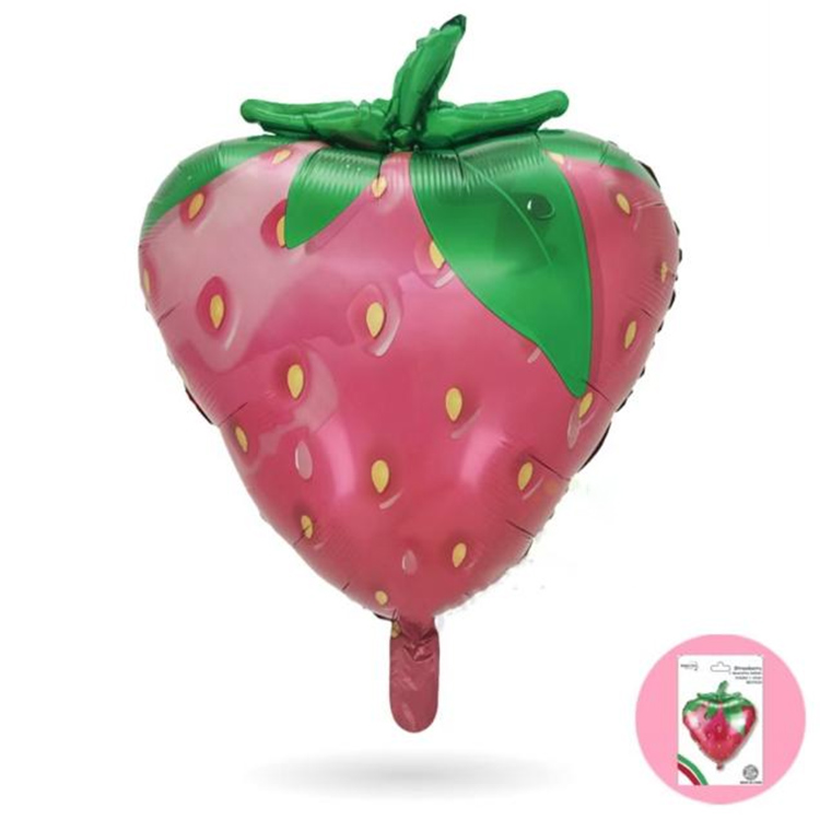 Ballon en aluminium fraise