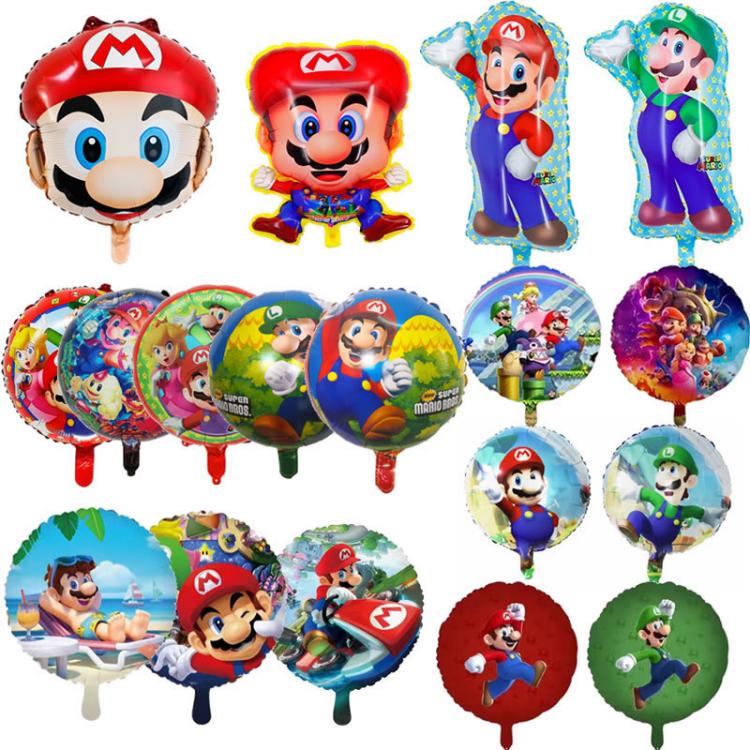 Ballon en aluminium sur le thème de Super Mario