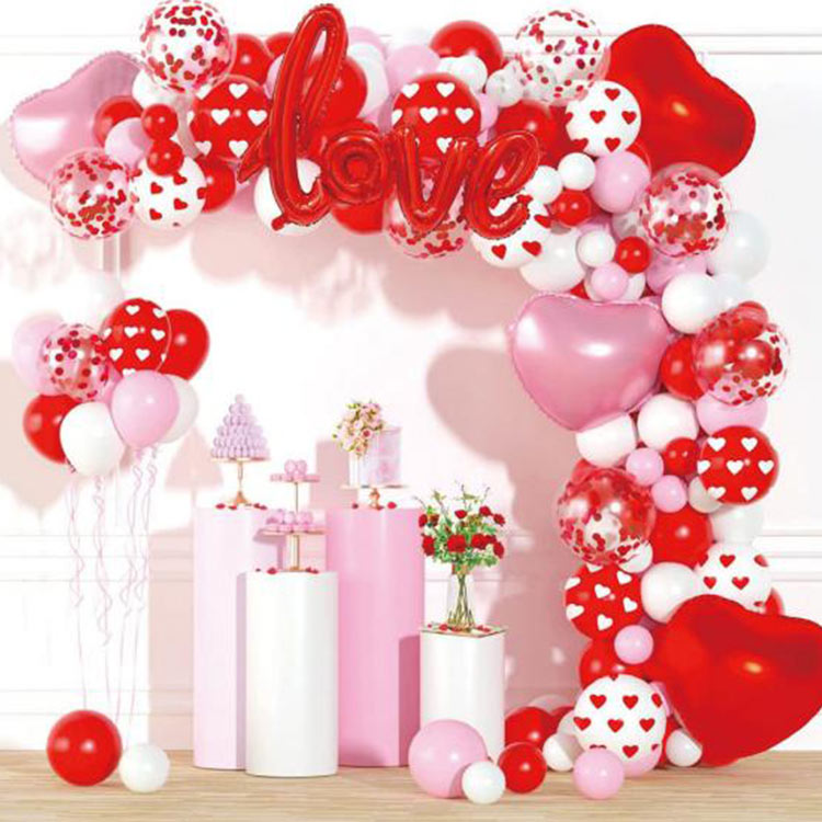 Arche de ballons pour la Saint-Valentin